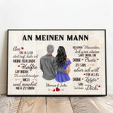 Personalisiertes Poster An meinen Schatz mit Foto für Paare – Motiv 3