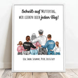 Personalisiertes Poster für Mama Unsere Mama – Motiv 8