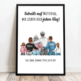 Personalisiertes Poster für Mama Unsere Mama – Motiv 6