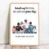 Personalisiertes Poster für Mama Unsere Mama – Motiv 12