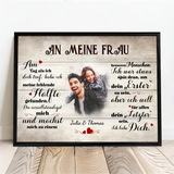 Personalisiertes Poster An meinen Schatz mit Foto für Paare – Motiv 5