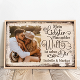 Personalisiertes Poster für Paare Neben dir – Motiv 10