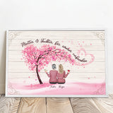 Personalisiertes Poster für Mama & Papa Verbunden – Motiv 9