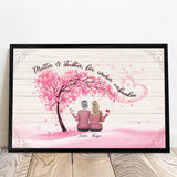 Personalisiertes Poster für Mama & Papa Verbunden – Motiv 6