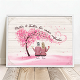 Personalisiertes Poster für Mama & Papa Verbunden – Motiv 8