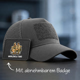 Personalisiertes Cap für Camping Freunde mit Fotoupload Camping Couple – Motiv 3