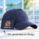Personalisiertes Cap für Camping Freunde mit Fotoupload Camping Couple – Motiv 13