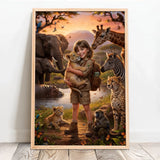 Personalisiertes Poster mit Safari-Szene für Kinder und die ganze Familie Safari – Motiv 10