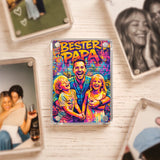 Personalisierter Kühlschrankmagnet für Partner mit Foto-Upload und Spruch von Love & Faith