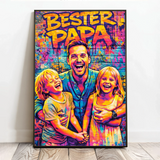 Personalisiertes Poster mit Streetart-Effekt für Papa Streetart für Papa – Motiv 3
