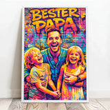 Personalisiertes Poster mit Streetart-Effekt für Papa Streetart für Papa – Motiv 9