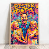 Personalisiertes Poster mit Streetart-Effekt für Papa Streetart für Papa – Motiv 10