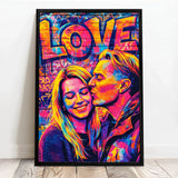 Personalisiertes Poster mit Streetart-Effekt für Paare Streetart Love – Motiv 6