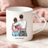 Personalisierte Tasse mit Druck zum Valentinstag für Paare – Mein Valentinsgruß – Motiv 5