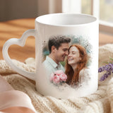 Personalisierte Tasse mit Foto zum Valentinstag für Paare – Euer Valentinstag – Motiv 6