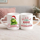 Personalisierte Tasse Weihnachtsmuffel mit Druck für beste Freunde – Motiv 4