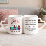 Personalisierte Tasse Neue beste Freunde mit Foto für beste Freunde – Motiv 4