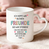 Personalisierte Tasse Geisterfreunde mit Foto für beste Freunde – Motiv 5