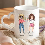 Personalisierte Tasse Geisterfreunde mit Foto für beste Freunde – Motiv 6