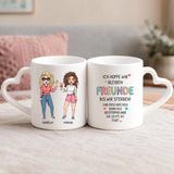 Personalisierte Tasse Geisterfreunde mit Foto für beste Freunde – Motiv 4