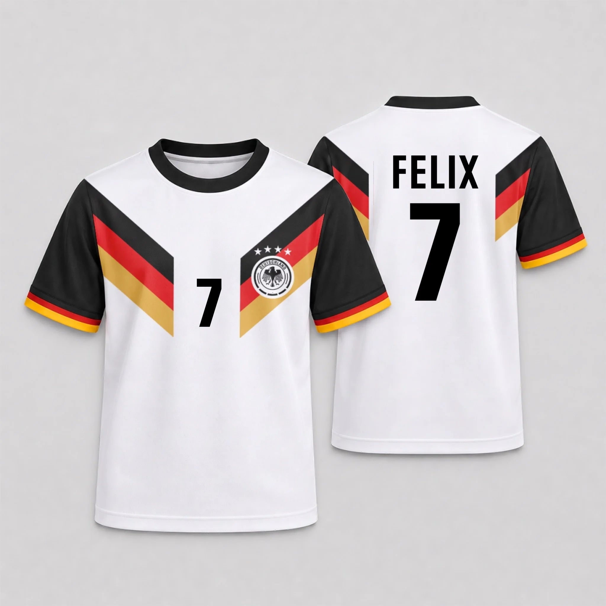 Personalisiertes Kinder-Trikot mit Namen zur Fußball-WM – WM Fieber