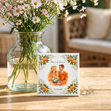 Personalisierte Deko-Fliese mit Foto für Paare Sommer Liebe – Motiv 3