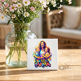 Personalisierte Deko-Fliese mit Foto für Mama Streetart-Design – Motiv 3