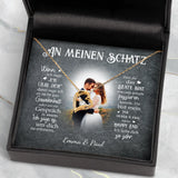 Personalisierte Kette Mein Happy End mit Druck für Paare – Motiv 4