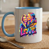 Personalisierte Tasse mit Foto und Streetart-Effekt für Paare – Streetart Love – Motiv 5