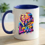 Personalisierte Tasse mit Foto und Streetart-Effekt für Paare – Streetart Love – Motiv 7