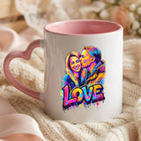 Personalisierte Tasse mit Foto und Streetart-Effekt für Paare – Streetart Love – Motiv 14