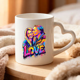 Personalisierte Tasse mit Foto und Streetart-Effekt für Paare – Streetart Love – Motiv 19