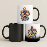 Magische Tasse mit Thermo-Farbwechsel und personalisiertem Namen – witzige Geschenkidee von Love & Faith