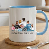 Personalisierte zweifarbige Tasse mit Foto für Papa & Opa – Jeden Tag – Motiv 9