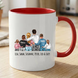 Personalisierte zweifarbige Tasse mit Foto für Papa & Opa – Jeden Tag – Motiv 12