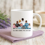 Personalisierte zweifarbige Tasse mit Foto für Papa & Opa – Jeden Tag – Motiv 18