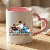 Personalisierte zweifarbige Tasse mit Foto für Papa & Opa – Jeden Tag – Motiv 22