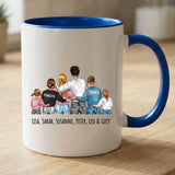 Personalisierte zweifarbige Tasse mit Rundumdruck für Mama & Oma – Jeden Tag – Motiv 12