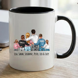 Personalisierte zweifarbige Tasse mit Rundumdruck für Mama & Oma – Jeden Tag – Motiv 15