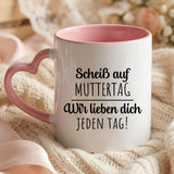 Personalisierte zweifarbige Tasse mit Rundumdruck für Mama & Oma – Jeden Tag – Motiv 21