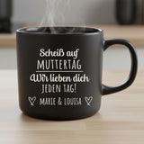 Personalisierte Tasse mit Gravur für Mama, Papa und Großeltern – Jeden Tag