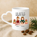 Personalisierte Tasse mit Namen für Freundinnen zu Weihnachten – Auf Uns – Motiv 4