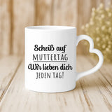 Personalisierte Tasse mit süßer Familienzeichnung für Mama – Unsere Mama – Motiv 5