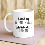 Personalisierte Tasse mit Druck zum Valentinstag für Paare – Motiv 3