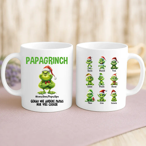 Weiße Tasse mit personalisiertem Spruch und Namen – individuelle Geschenkidee von Love & Faith