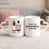 Personalisierte Tasse mit Druck für Geschwister – Geschwister – Motiv 4