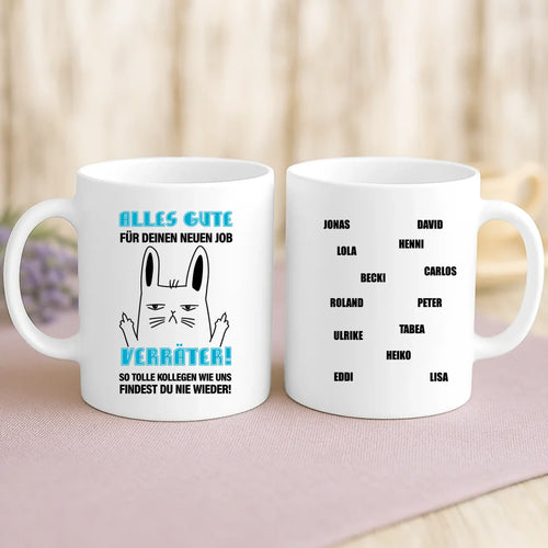 Personalisierte Tasse Verräter mit Foto für beste Freunde