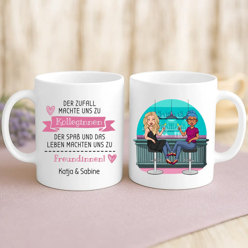 Personalisierte Tasse Beste Kolleginnen mit Druck für Kolleginnen