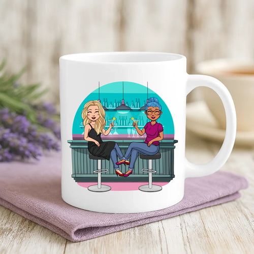 Personalisierte Tasse Beste Kolleginnen mit Druck für Kolleginnen – Motiv 2