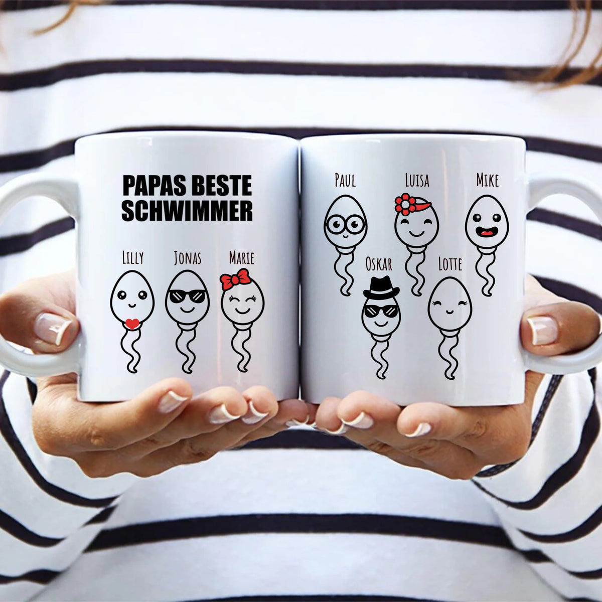 Personalisierte Tasse Aus dem Sack mit Foto für Mama & Papa